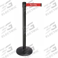 QUEUEWAY Barrier Post with Belt: Red, No Pattern, No Entry, 10 ft Belt Lg, Black, 10 ft x 2 in (MPN QPLUS-33-RB). Key specifications — attr981468: ABS; attr981465: Red; attr981461: QUEUEWAY; attr981440: Metal Alloy; attr981443: Black; attr981449: No Entry; attr981448: White.