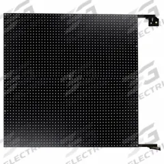 TRITON PRODUCTS Pegboard Swing Panel: Round, 1/4 in Peg Hole Size, 72 in x 48 in x 1 1/2 in, Black (MPN W1-DBK). Key specifications — Material: Steel/ABS; Finish: Powder Coated; Peg Hole Shape: Round; Includes: Mounting Hardware; Color: Black; Brand: TRITON PRODUCTS.