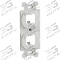 PANDUIT 106 Module Frame: Duplex/Mini Com, White, 2 Ports, CF1062WHY. Key specifications — Color: White; Brand: PANDUIT.