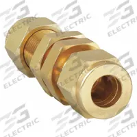 PARKER Compression Fitting Union: 3/8 in OD x 3/8 in OD Size, Compression x Compression, Brass (MPN 6BC6-B). Key specifications — Compatible Fitting Brands: Parker A-LOK; Brand: PARKER.