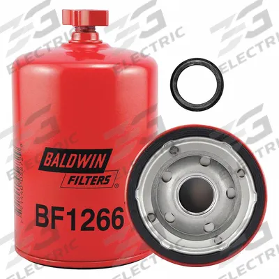 BALDWIN FILTERS Fuel Filter: Spin-On, 3 11/16 in Outside Dia, 1-12 Thread Size, Diesel Fuel - Spin-On Fuel Filters