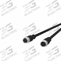 Sensor Cable: M12 Male Straight X M12 Male Straight, 5 Pins, Black, PUR, 5 m Cable Lg (MPN 142MDA22050). Key specifications — Cable Jacket Color: Black; End 1 Gender: Male; End 1 Mounting Orientation: Straight; End 2 Gender: Male; End 2 Mounting Orientation: Straight; End 2 Connection Type: M12; IP Rating: IPX7; Brand: METZ CONNECT.