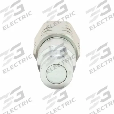 HANSEN Hydraulic Quick Connect Hose Coupling: 3/8 in, Steel, 29 lpm Max. Flow Rate - FF Series Hydraulic Quick-Connect Coupling Plugs