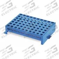 Tube Rack: Steel, (70) Tubes (MPN 30400114). Key specifications — Material: Steel; Total Holding Capacity: (70) Tubes; Brand: OHAUS.