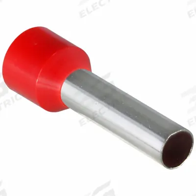 APPROVED VENDOR Wire Ferrule: 8 AWG Max Wire Size, Holds 1 Wire, Red, Nylon - Insulated Ferrules