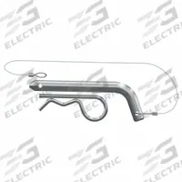 CURT Coupler Replacement Pin: 5/8 in Pin Dia, 3 in Overall Lg, 3 in Usable Lg, Clip/Lanyard/Pin (MPN 19272). Key specifications — Material: Carbon Steel; Finish: Zinc Plated; Includes: Clip; Brand: CURT.
