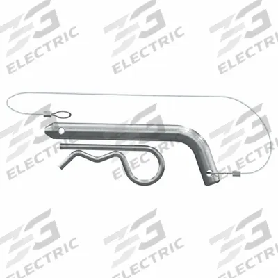 CURT Coupler Replacement Pin: 5/8 in Pin Dia, 3 in Overall Lg, 3 in Usable Lg - Pin & Clips