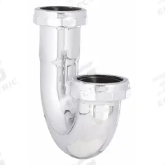 APPROVED VENDOR Bend: Brass, Chrome-Plated, Silver, 1 1/4 in Nominal Pipe Size, 5 1/8 in Overall Lg (MPN 1PNL8). Key specifications — Finish: Chrome-Plated; Includes: Slip Nut and Washer; Includes Cleanout: No; Brand: APPROVED VENDOR.