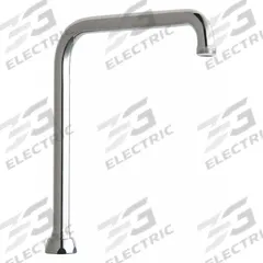 CHICAGO FAUCETS Spout: Spout, Arc, Swivel Spout, Brass, Polished Chrome, Laminar, 8 in Spout Reach (MPN HA8AJKABCP). Key specifications — Includes: Mounting Hardware; Product Type: Spout; Spout Style: Swivel; Body Material: Brass; Color/Finish: Polished Chrome; Brand: CHICAGO FAUCETS.
