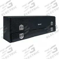 BUYERS PRODUCTS Contractor Truck Box: Topside Truck Box, Single Flip-Up Door Lid, T-Handle, Aluminum (MPN 1725640). Key specifications — Brand: BUYERS PRODUCTS; Color: Black; Lock Type: Keyed.