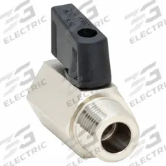 APPROVED VENDOR Manual Two-Way Ball Valve: 3/8 in, Nickel-Plated Brass, Straight, MNPT x FNPT, Wedge (MPN G-CMV-38). Key specifications — Brand: APPROVED VENDOR; Handle: Wedge.