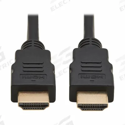 EATON HDMI cable: Passive, Black, P568-050, 28 AWG Conductor Gauge, 50 ft Overall Lg - HDMI Male to HDMI Male Cables with Ethernet Channel