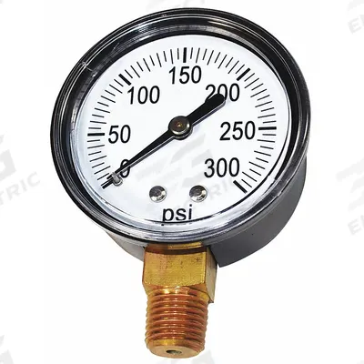CHICAGO PNEUMATIC Pressure Gauge, Bottom Mount: 1312100840, 36VZ41, RCP-561VNS - Air Compressor Parts