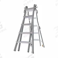 LITTLE GIANT Combination Ladder: 6 Configurations, Aluminum, 300 lb Load Capacity, 40 lb Wt (MPN 15228). Key specifications — attr1049787: LITTLE GIANT.