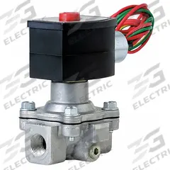 REDHAT Solenoid Valve: 2-Way, Normally Closed, 3/4 in Pipe Size, 12V DC, Explosion Proof/Watertight (MPN EF8215G030). Key specifications — Brand: REDHAT; Pipe Size: 3/4 in; Voltage: 12V DC; Coil Enclosure: Watertight.