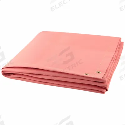 STEINER Welding Blanket: Acrylic-Coated Fiberglass, 6 ft Wd, 6 ft Lg, Pink - Light-Duty Acrylic-Coated Fiberglass Welding Blankets