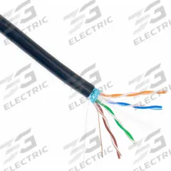 TRIPLETT Data Cable: 1,000 ft Cable Lg, 23 AWG, Commercial, Black, PVC, CAT6AS-1000BK, 6A, Shielded. Key specifications — Conductor Gauge: 23 AWG; Fire Rating: Commercial; Jacket Material: PVC; Brand: TRIPLETT.