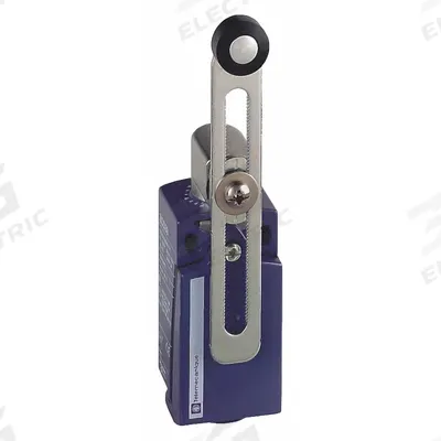 TELEMECANIQUE SENSORS Limit Switch: 90°, Roller Lever, XCKD, 0.22 in Roller Wd - Roller Lever-Arm Limit Switches