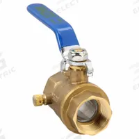 APPROVED VENDOR Manual Two-Way Ball Valve: 1 in, Brass, Straight, FNPT x FNPT, Full Port Ball Port (MPN 1PYP2). Key specifications — Brand: APPROVED VENDOR; Handle: Lever.