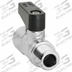 APPROVED VENDOR Manual Two-Way Ball Valve: 1/4 in, Nickel-Plated Brass, Straight, MNPT x FNPT, Lever (MPN G-MVSP-25M). Key specifications — Brand: APPROVED VENDOR; Handle: Lever.