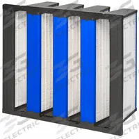 GRAINGER V-Bank Air Filter: 20 in x 24 in x 12 in, Synthetic, Single Header, 4 Vs, MERV 11 (MPN 2GHN1). Key specifications — Brand: GRAINGER; Frame or Header Material: Plastic; Media Material: Synthetic; Filters Out: Legionella.