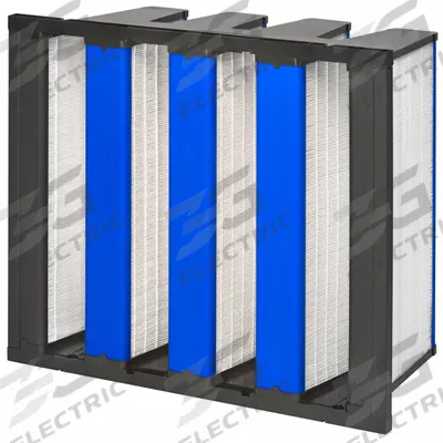 GRAINGER V-Bank Air Filter: 20 in x 24 in x 12 in, Synthetic, Single Header - MERV 11 V-Bank Air Filters