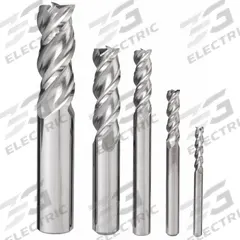 APPROVED VENDOR End Mill Set: Square, 5 Pc, Carbide, 3 Flute, 1/8" to 1/2" Mill Dia (MPN 273-888881)
