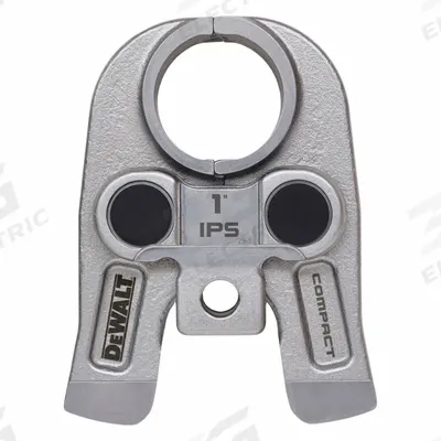 DEWALT Press Rings: 1 in Pipe, Black Iron/Carbon Steel - Jaws for Compact Press Tools