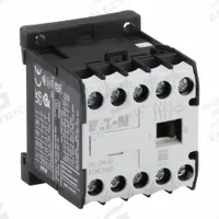 EATON Miniature IEC Magnetic Contactor: Non-Reversing, 3 Poles, 3NO Contacts, 9 A, 24V AC Coil (MPN XTMC9A01T). Key specifications — attr945107: EATON; attr972381: Yes.