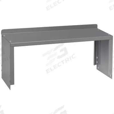 TENNSCO Standard Shelf Riser: 48 in Overall Wd, 10 1/2 in Overall Dp, Gray, Carbon Steel - Risers for Workbenches