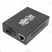 TRIPP LITE Fiber to Ethernet Media Converter: Ceiling, 2 Ports, LC/RJ45, Multimode, Type 2 PoE+ (MPN N785-P01-LC-MM1). Key specifications — Port Type: RJ45; Mode Type: Multimode; Manufacturer Part Number: N785-P01-LC-MM1; Brand: TRIPP LITE; Features: Plug-and-Play with No Additional Software Required for Connection; Product Type: Fiber to Ethernet Media Converter; Maximum Input Voltage: 240V AC; Mounting Location: Ceiling.