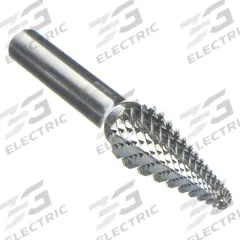 WIDIA Carbide Bur: Ball-Nosed Cone, SL-3, Double Cut, 3/8" x 1 1/16" Head, 1/4" Shank (MPN M41467). Key specifications — Trade Number: SL-3; Brand: WIDIA METAL REMOVAL.