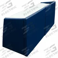 SPALDING Scorer's Table: 29 in Overall Ht, 18 in Overall Dp, Scorer's Table, 72 in Overall Lg, Navy (MPN 411-227). Key specifications — Padding Color: Navy; Brand: SPALDING; Padding Material: Vinyl; Tabletop Color: White; Tabletop Material: Steel; Scoring Product Type: Scorer's Table.