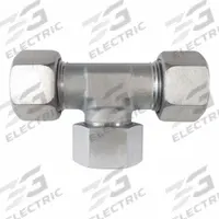 BRENNAN INDUSTRIES Compression Tee Fitting: M14x1.5 x M14x1.5 x M14x1.5 Thread Size, Swivel, D6600 (MPN D6600-L08-L08-L08-SS). Key specifications — Series: D6600; Brand: BRENNAN INDUSTRIES.