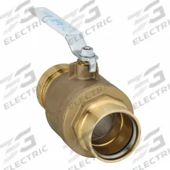 APOLLO Ball Valve: 2 1/2 in, Brass, Straight, Press x Press, 300 psig Max. Pressure (CWP), Two-Piece (MPN 77VLF14901). Key specifications — Brand: APOLLO; Handle: Lever.