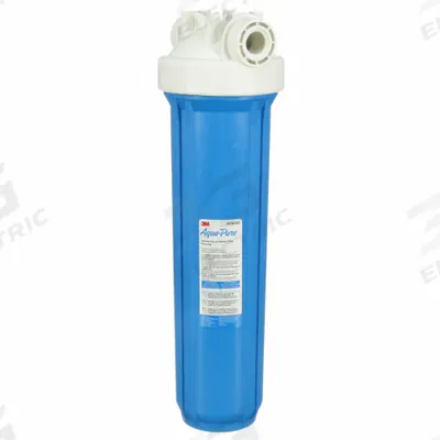 3M AQUA-PURE Water Filter Housing: 1 in, NPT, 24 1/2 in Overall Ht, 7 1/4 in Overall Dia - 3M Water Filter Cartridge Housings