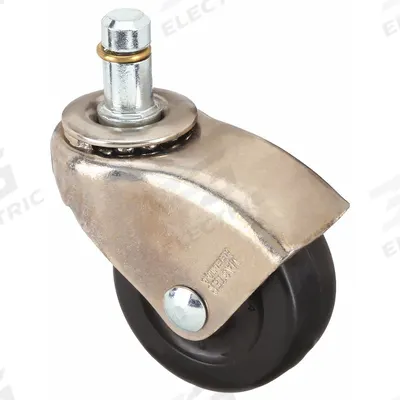 APPROVED VENDOR Stem Caster: Swivel, No Brake, 2 in Wheel Dia., 7/8 in Wheel Wd, Rubber - Friction-Ring Stem Casters for Furniture & Office Equipment