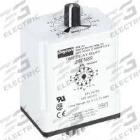 DAYTON Single Function Time Delay Relay: Socket Mounted, 24V AC/DC, 10 A, 11 Pins/Terminals (MPN 24EN89). Key specifications — Brand: DAYTON.