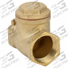 APPROVED VENDOR Swing Check Valve: Swing, Inline Valve Body, 1 1/4 in Pipe Size, FNPT x FNPT, Brass (MPN 6VDT6). Key specifications — Brand: APPROVED VENDOR.