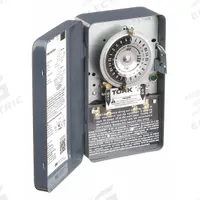 TORK Electromechanical Timer: 24 hr, 208-277V AC, DPST, Mechanical (MPN 1104B). Key specifications — Body Material: Metal; Indoor/Outdoor Usage: Indoor; Mounting Style: Surface; Brand: TORK.