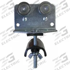 GLEASON Festoon Intermediate Trolley: C-Rail, Round, 3 in Overall Lg (MPN C35-ITG). Key specifications — Compatible Cable Type: Round; Trolley Wheel Material: Steel; Brand: GLEASON; Compatible Track Type: C-Rail; Material: Steel.