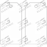 BRADY Shipping Tag: #7, 4 3/4 in Tag Ht, 2 3/8 in Tag Wd, White, Polyester, Plain Tag, 25, PK (MPN 65372). Key specifications — Tag Color: White; Tag Material: Polyester; Card Stock Thickness: 30 Points; Brand: BRADY.