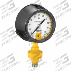 ASHCROFT Gauge/seal assembly: 0 psi to 600 psi, 600 psi Primary Scale Pressure Measurement - Max (MPN 45ALD1S1SS04S600#). Key specifications — Accuracy: ±1.00%; Brand: ASHCROFT; Case Material: Phenolic; Mounting Type: Stem-Mount; Sensor Material: 316L Stainless Steel; Socket Material: 316 SS; Case Liquid: Silicone.