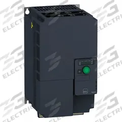 SCHNEIDER Variable Frequency Drive: In Phase Three, Out Phase Three, 20 hp, IP21, No Bypass, Compact (MPN ATV320D15S6C). Key specifications — Style: Compact; Color: Black/Blue/Gray; Output Phase: Three.