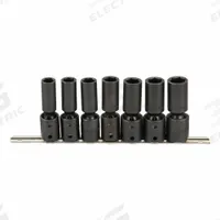 PROTO Impact Socket Set: 1/2 in Drive Size, 7 Pieces, 13 mm to 19 mm Socket Size Range, (7) 6-Point (MPN J72147M). Key specifications — attr1204187: PROTO; attr1224350: 13 mm to 19 mm; attr1204189: (7) 6-Point; attr1204193: None; attr1226868: 1/2 in.