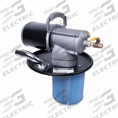 GUARDAIR Vacuum Head: Wet/Dry, Std, 1 1/2 in Vacuum Hose Dia, 97 cfm Vacuum Air Flow - Pneumatic Drum-Top Vacuum Heads