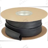 TECHFLEX Heat Shrink Tubing: 0.71 in I.D. Before Shrinking, 0.24 in I.D. After Shrinking, 100 ft Lg (MPN H2N0.75BK). Key specifications — Color: Black; Brand: TECHFLEX.