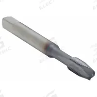 CLEVELAND Spiral Point Tap: #6-32 UNC, H3 / 2B, 2 Flute, Plug Chamfer, TiCN Coated High Speed Steel (MPN C55378)