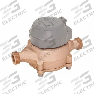 BADGER Positive Displacement Flowmeter: Disc Meter, Water, Bronze, 5/8 in NPT - Nutating Disc Flowmeters for Water