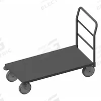 APPROVED VENDOR Platform Truck: 3,600 lb, 48 in L x 24 in W x 11 1/8 in H Deck, Solid, 12 ga Deck (MPN EPTRB24488PU95). Key specifications — Side Panel Type: No Side Panels; Brand: APPROVED VENDOR; Color: Gray; Caster/Wheel Configuration: (2) Swivel.